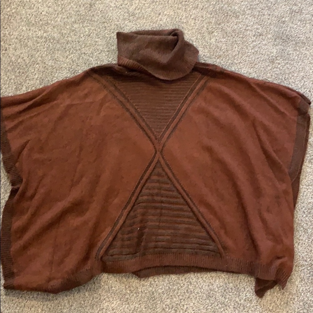 Brown Massimo Poncho Sweater size XL